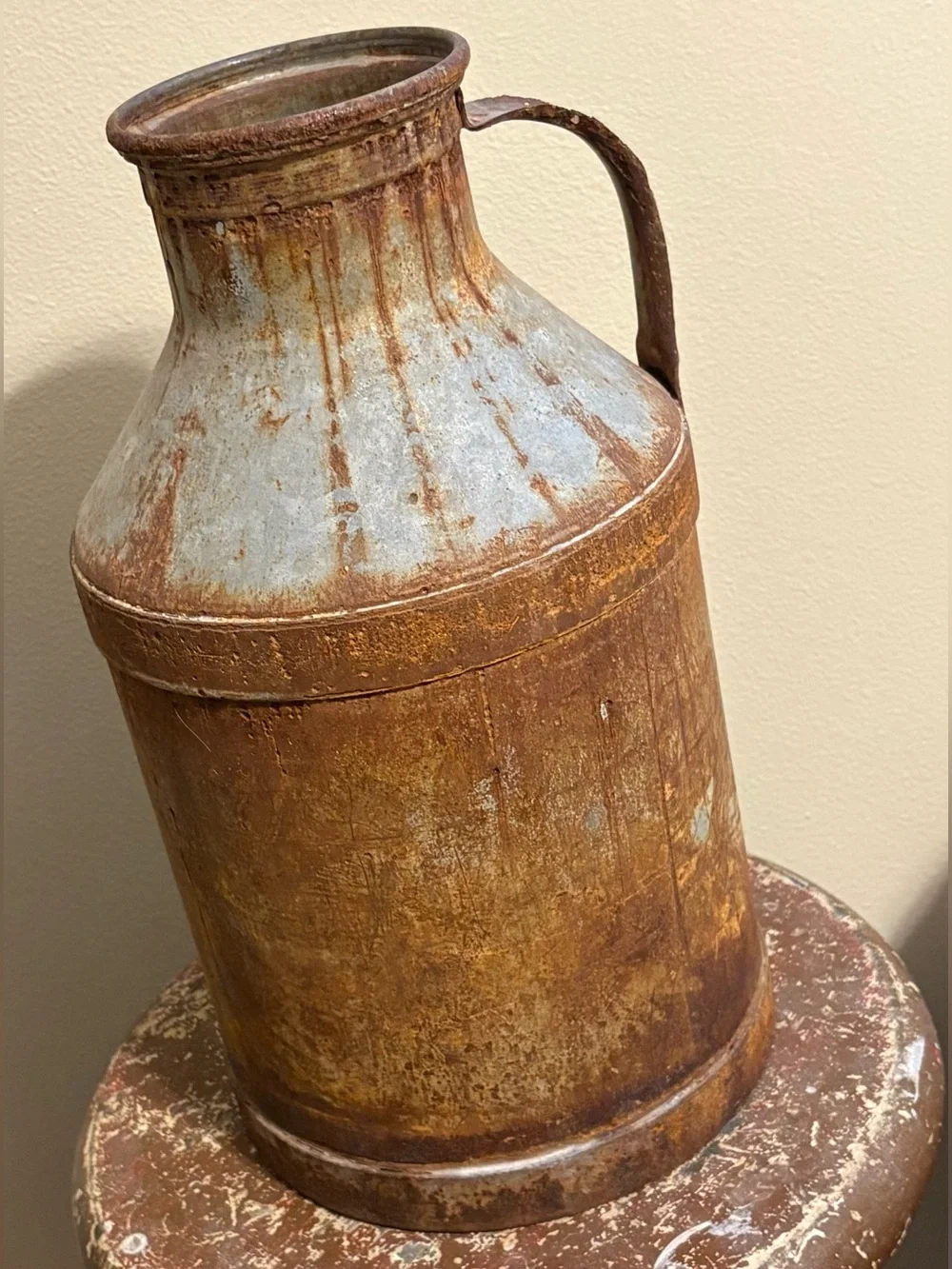 Vintage Antique Milk Can Jug 8 Quarts